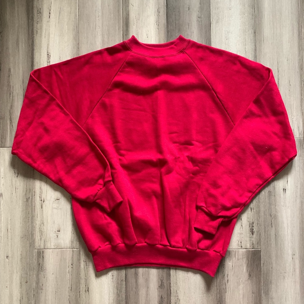 BNWT 1970’s Sears Activewear Red Crewneck Blank